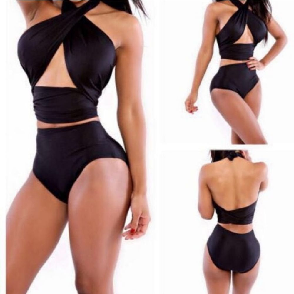 Please check actual pictures Women's Halter Geomet